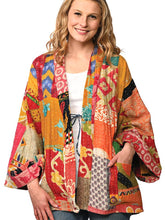 Load image into Gallery viewer, Reversible Cotton Kantha Kimono