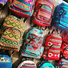 Load image into Gallery viewer, Large Striped Ecuadorian Backpack