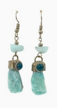 Load image into Gallery viewer, Raw Stone Dangle Earrings