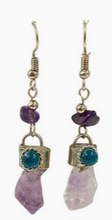 Load image into Gallery viewer, Raw Stone Dangle Earrings