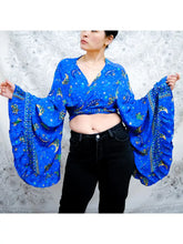 Load image into Gallery viewer, Celestial Bell Sleeve Wrap Top