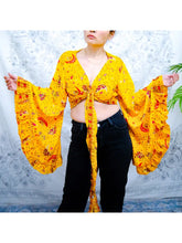 Load image into Gallery viewer, Celestial Bell Sleeve Wrap Top