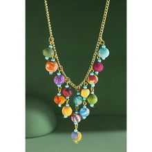 Load image into Gallery viewer, Handmade Chain Necklace with Cotton Beads