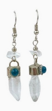 Load image into Gallery viewer, Raw Stone Dangle Earrings