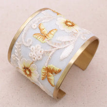Load image into Gallery viewer, Embroidered Cuff Bracelet