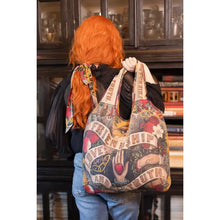 Load image into Gallery viewer, Friendship Love & Truth Linen Tote Bag