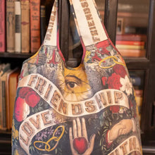 Load image into Gallery viewer, Friendship Love & Truth Linen Tote Bag