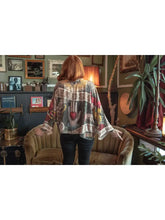 Load image into Gallery viewer, Friendship Love and Truth Cropped Bamboo Kimono