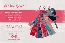 Load image into Gallery viewer, Kantha Tassel Keychain