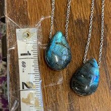 Load image into Gallery viewer, Magical Labradorite Drop Necklace