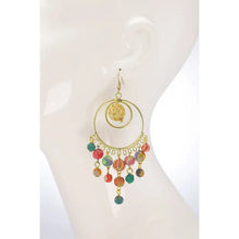 Load image into Gallery viewer, Handmade Layered Circular Earrings