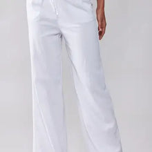 Load image into Gallery viewer, Linen Drawstring Waist Pants