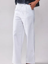 Load image into Gallery viewer, Linen Drawstring Waist Pants