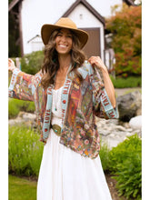 Load image into Gallery viewer, Love Language Cropped Bamboo Kimono