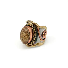 Load image into Gallery viewer, Metal and Stone Ring