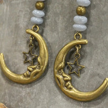 Load image into Gallery viewer, Moonlit Night Bronze Earrings