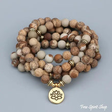 Load image into Gallery viewer, Picture Jasper Mala Bead Bracelet