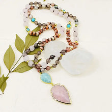 Load image into Gallery viewer, Rose Quartz Pendant Necklace