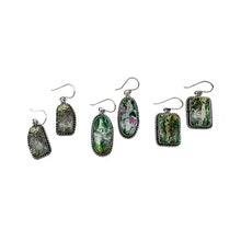 Load image into Gallery viewer, Ruby Fuchsite Earrings