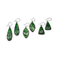 Load image into Gallery viewer, Ruby Zoisite Earrings