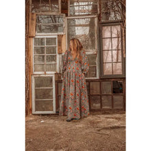 Load image into Gallery viewer, Marlowe Teal Floral Maxi Dress