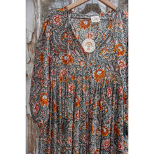 Load image into Gallery viewer, Marlowe Teal Floral Maxi Dress