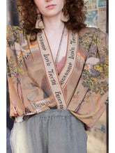 Load image into Gallery viewer, Vintage Friendship, Love & Truth Cropped Kimono