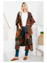 Load image into Gallery viewer, Long Patchwork Jacket