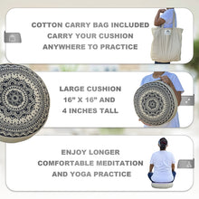 Load image into Gallery viewer, Tibetan Meditation Cushion w/Bag