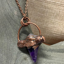 Load image into Gallery viewer, Gaia Sacred Hexagon Amethyst Necklace