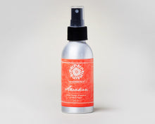 Load image into Gallery viewer, Silver spray bottle with red Awaken label