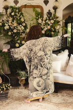 Load image into Gallery viewer, Honey &amp; The Moon Opera Duster Kimono Robe w/ Florals &amp; Bees