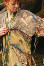 Load image into Gallery viewer, Woodland Wisdom Matinée Duster w/ Florals, Fox &amp; Owl