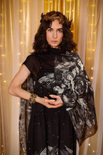 Load image into Gallery viewer, The Guardians Bohemian Scarf with celestial print &amp; angels