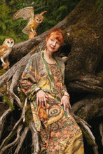 Load image into Gallery viewer, Woodland Wisdom Matinée Duster w/ Florals, Fox &amp; Owl