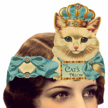 Load image into Gallery viewer, Greeting Card with Tiara, Cat's Meow, Cat with Crown
