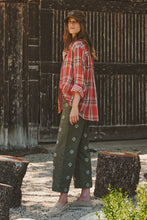 Load image into Gallery viewer, Double Gauze Plaid Oversized Button-Down Shirt