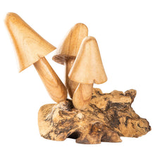 Load image into Gallery viewer, WOODEN 3 MUSHROOMS