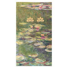 Load image into Gallery viewer, Water Lilies Fine Art Gold Post Earrings