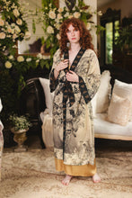 Load image into Gallery viewer, Honey &amp; The Moon Opera Duster Kimono Robe w/ Florals &amp; Bees