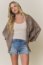 Load image into Gallery viewer, BOHO EMBROIDERED KIMONO CARDIGAN