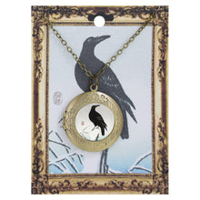 Load image into Gallery viewer, Raven Fine Art Gold Locket Necklace