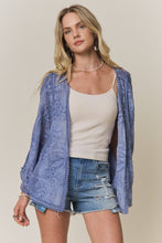 Load image into Gallery viewer, BOHO EMBROIDERED KIMONO CARDIGAN