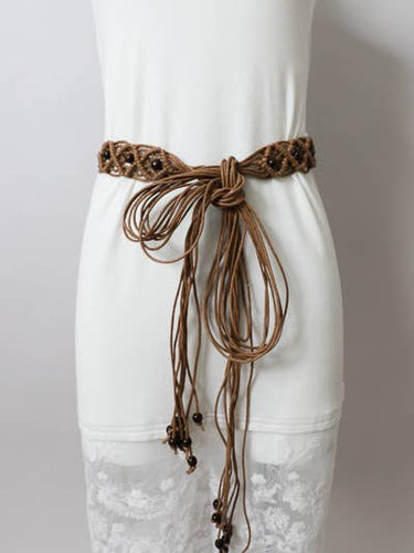 Macrame Self Tie Belt