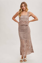 Load image into Gallery viewer, SHEER CROCHET SLEEVELESS SQAURE NECK TOP