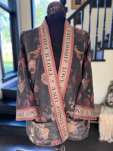 Load image into Gallery viewer, Heart of Gold Fleece Cottage Cardigan Kimono Jacket