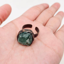 Load image into Gallery viewer, Vintage Natural Stone Amorphous Crystal Adjustable Ring