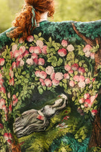 Load image into Gallery viewer, The Daydreamer Goddess Duster Kimono w/ Roses &amp; Rabbits