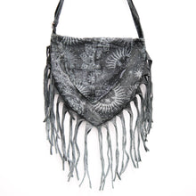 Load image into Gallery viewer, Celestial Stonewashed Crossbody Fringe Bag