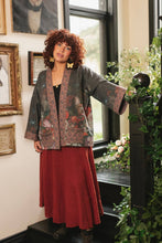Load image into Gallery viewer, Flight of Fancy Fleece Cottage Cardigan Jacket w/Hummingbird